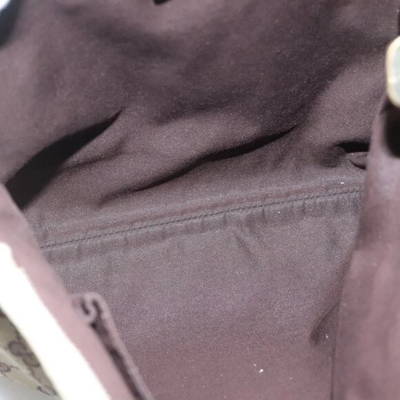 GUCCI GG Canvas Abbey Shoulder Bag Beige Gold 131326 Auth SW1474 - Picture 11 of 16